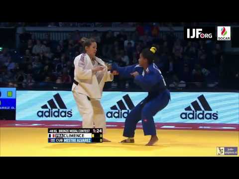 Judo 2016 Grand Prix Dusseldorf: Climence (FRA) - Mestre Alvarez (CUB) [-48kg] bronze