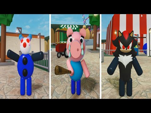 NEW PIGGY BABY CLOWNY vs GEORGE vs SONIC SHADOW EXE JUMPSCARE  [COMPARATION]