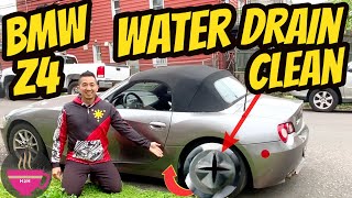How to: Clogged Convertible Roof Drains 2005 BMW Z4 (E85)
