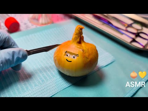 ASMR Onion Skin Cancer Surgery 🧅 Biopsy, Deep Cutting & Suture (Realistic Medical Roleplay)