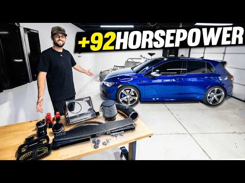 Wild MK8 Golf R Turbo Noises & Launch Control w/ Intake & Stage 1 Tune Install
