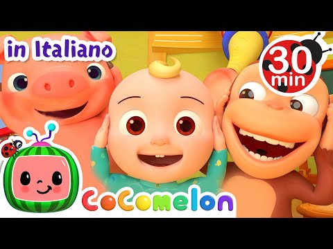 Testa, spalle, gambe e piedi | CoComelon Italiano - Canzoni per Bambini