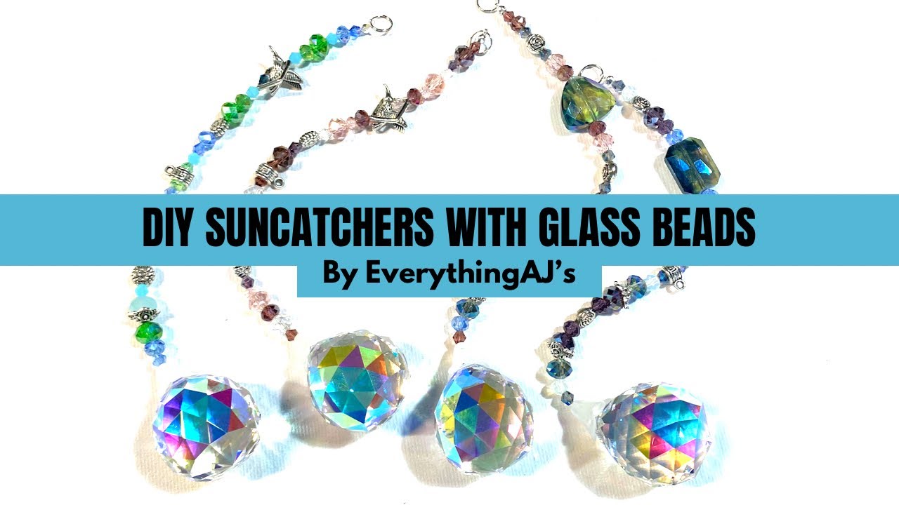 How To DIY A Suncatcher with glass beads ✨😎//EverythingAJ’s