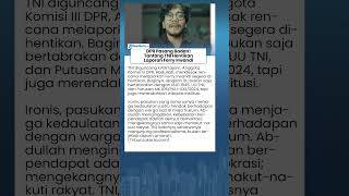 Ferry Irwandi Dibela Abdullah Anggota DPR seusai Diancam Dilaporkan TNI, Ingatkan Wibawa Institusi