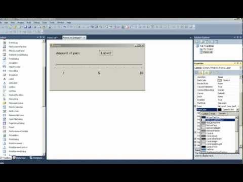 Visual Basic Tutorial Using The Trackbar Control