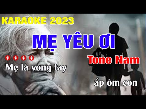 Mẹ Yêu Ơi Karaoke Tone Nam (C#m) Beat Chuẩn | Trung Hiếu