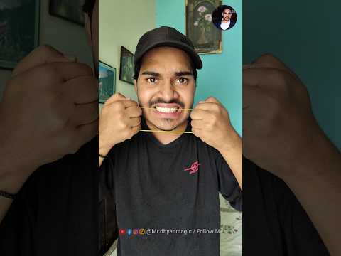 Finger + Rubber band Magic Trick 😱 || Tutorial 💯😲 #shorts #trend