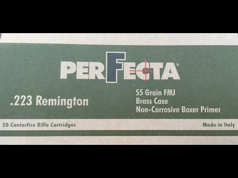 .223 Remington, 55gr FMJ Perfecta, Velocity Test