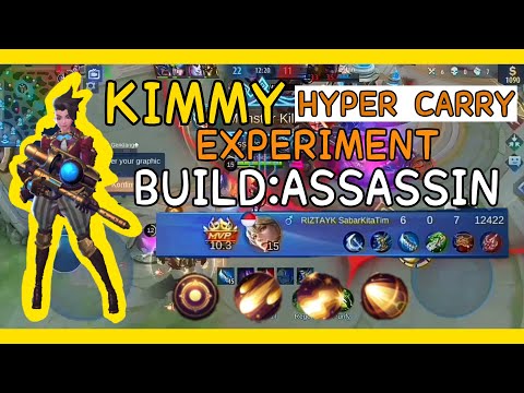 Kimmy Steam Researcher MVP | Hyper Carry | Experiment Build | Assassin Emblem | Mobile Legends