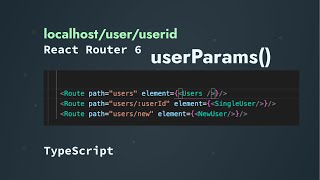 how to handle params in React Router V6 | Fetch API