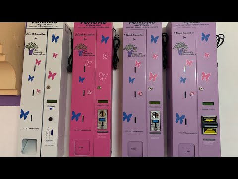 Dual Coin Operated Sanitary Napkin Vending Machine