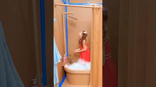 Shower in a Cardboard House!💧