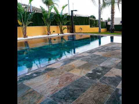 Carrelage sol extérieur effet Pierre de Bali Ubud multi-teintes R11 30*60cm