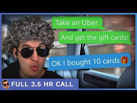 Can Scammers Trust Grandma To Uber With $5,000  - [full 3.5hrs]
