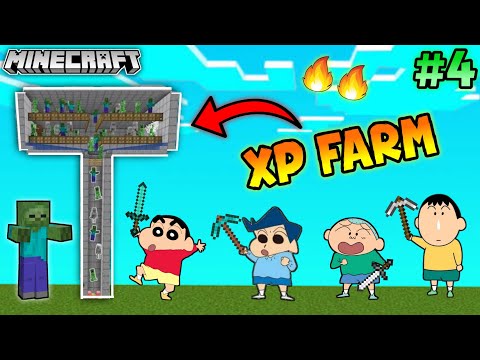Insane Minecraft XP Farm by Shinchan & Friends!