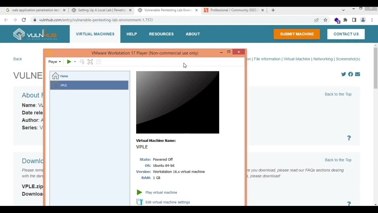 Web Application Penetration Testing Practice Lab Setup