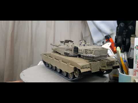 Academy 1/35 Merkava Mk III tank (in Cyprus service?) just completed.
