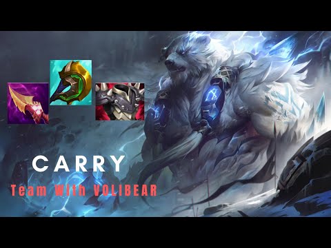 HOW TO PLAY VOLIBEAR JUNGLE & CARRY WITH TROLLED ADC - Best Runes/Build Guide - League of Legends