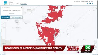 Power outage impacts thousands of customers in Nevada County