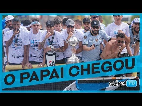 Imagens exclusivas da chegada do Tricampeão da América em Porto Alegre l GrêmioTV