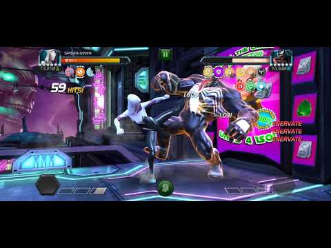 Mcoc Spidergwen vs Venom (v7 boss) underrated power control