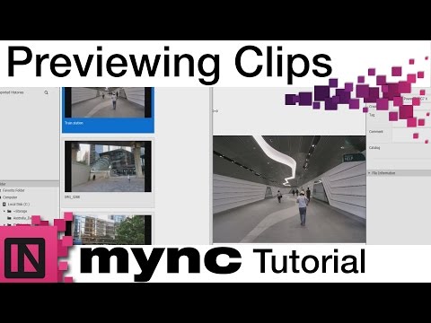 Mync Tutorial - Previewing clips