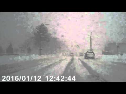 WHITEOUT DRIVING CONDITIONS - Dashcam Traverse City Michigan