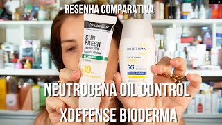 Photoderm X Defense FPS60 x Neutrogena Oil Control FPS80: qual escolher? Resenha comparativa