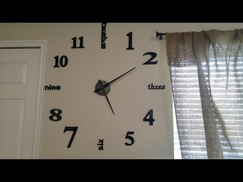 Large 3D Decorative Wall Clock