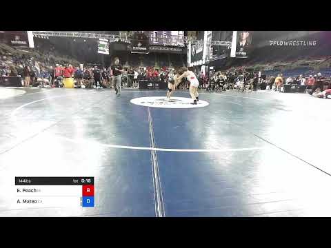144 Lbs Round Of 32 - Emma Peach, Iowa Vs Andrea Mateo, California A5ab