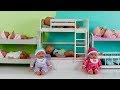 Twin baby dolls nursery! Twin stroller twin bed twin prams Baby Born Baby Annabell La Newborn