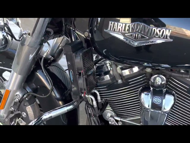 UC Frame Tube Mount Engine Oil Cooler Kit Black Chopped 8