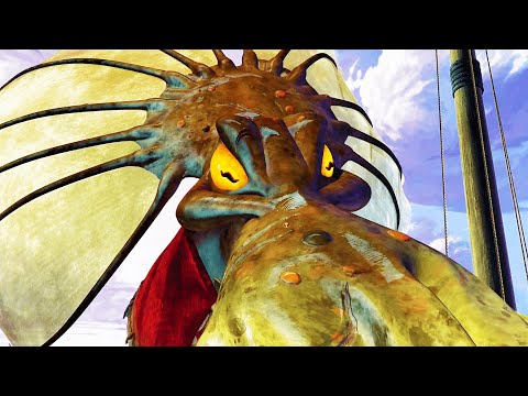 SINBAD: LEGEND OF THE SEVEN SEAS Clip - Cetus Attacks The Ship (2003)