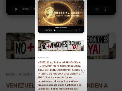 VENEZUELA / ZULIA: APREHENDEN A UN HOMBRE EN EL MUNICIPIO MARA TRAS SER DENUNCIADO POR ACOSO