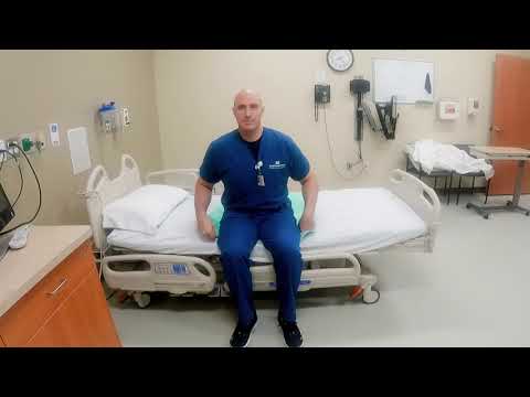 Log Roll Demonstration for Getting in and Out of Bed After Spine Surgery