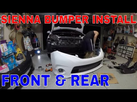 HOW TO REMOVE REPLACE TOYOTA SIENNA SE BUMPERS FRONT REAR | 2011-2020 | Fender Liner Replacement