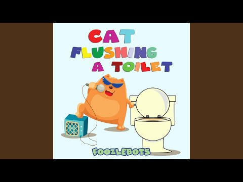 Cat Flushing a Toilet