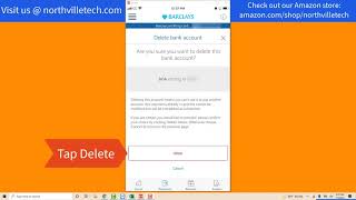 Delete an External Bank Account from Barclaycard App