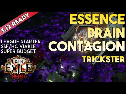 [3.12] Essence Drain Build - Trickster Shadow - Heist - Path of Exile 3.12