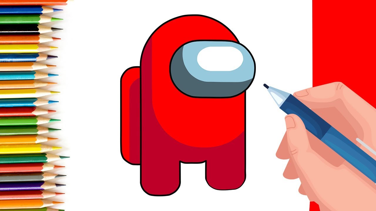 How to Draw Red Among Us Characters