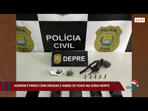 Homem é preso com drogas e arma de fogo na zona norte 02 12 2021
