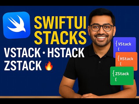 SwiftUI Stack Views Explained 🔥 | VStack, HStack & ZStack with Live Coding for Beginners