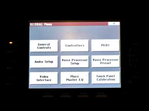 KORG PA3X - FULL GLOBAL MENU DEMONSTRATION