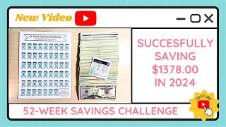 Successfully Saving $1378 using the 52-Week Savings Challenge Method
