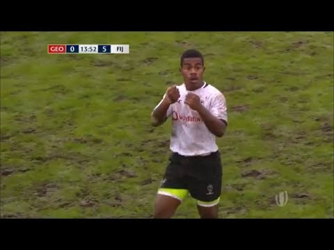 Osea Waqa super clearance kick vs Georgia U20 2019
