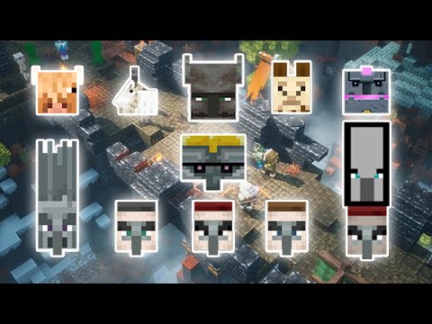 ALL NEW MOBS ADDED IN THE HOWLING PEAKS DLC | MINECRAFT DUNGEONS