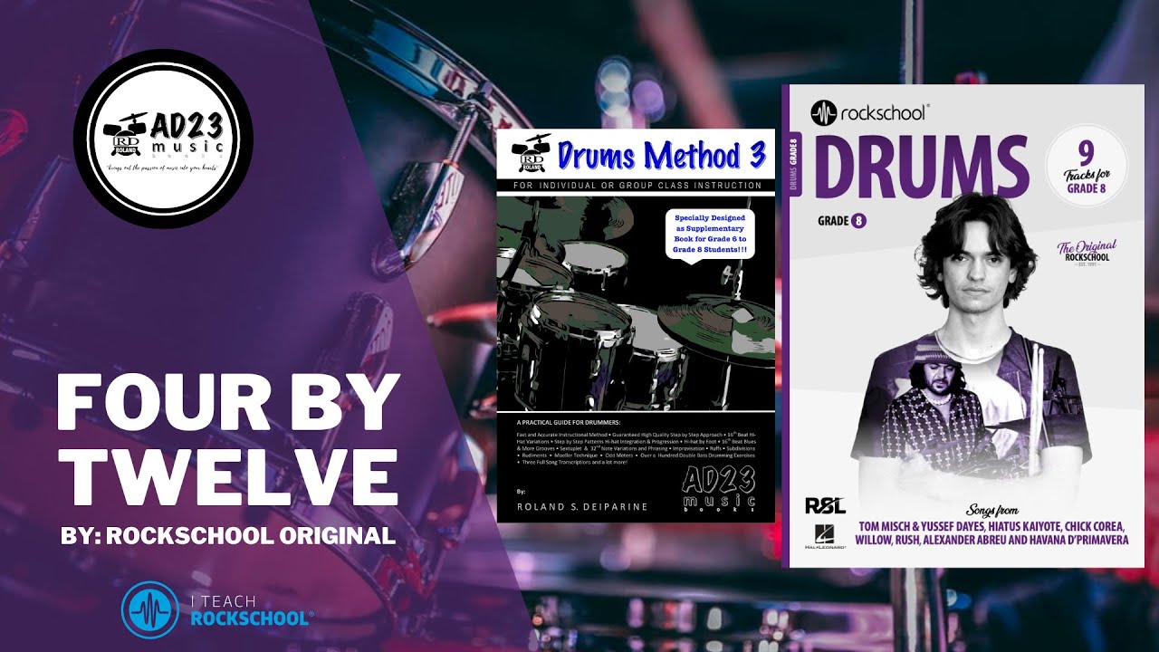 Four By Twelve | Rockschool Drums Grade 8 2024