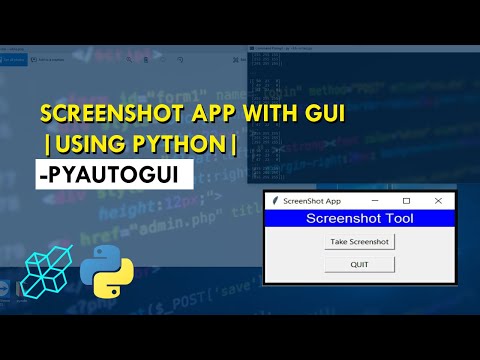 Build Screenshot App With Gui Using Python Pyautogui Python