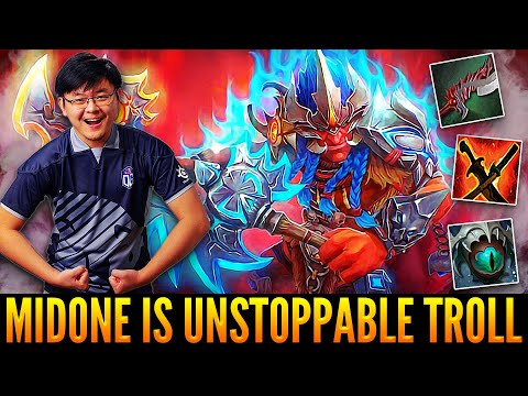 👉 MIDONE Is Unstoppable On Troll Warlord - Intensive Fights And Hunting Enemies - Dota 2
