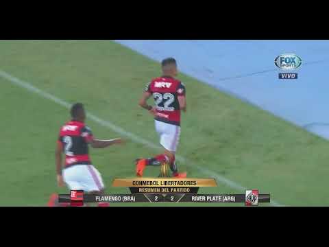 Resumen del partido. Flamengo 2 River 2 Goles - Copa Libertadores